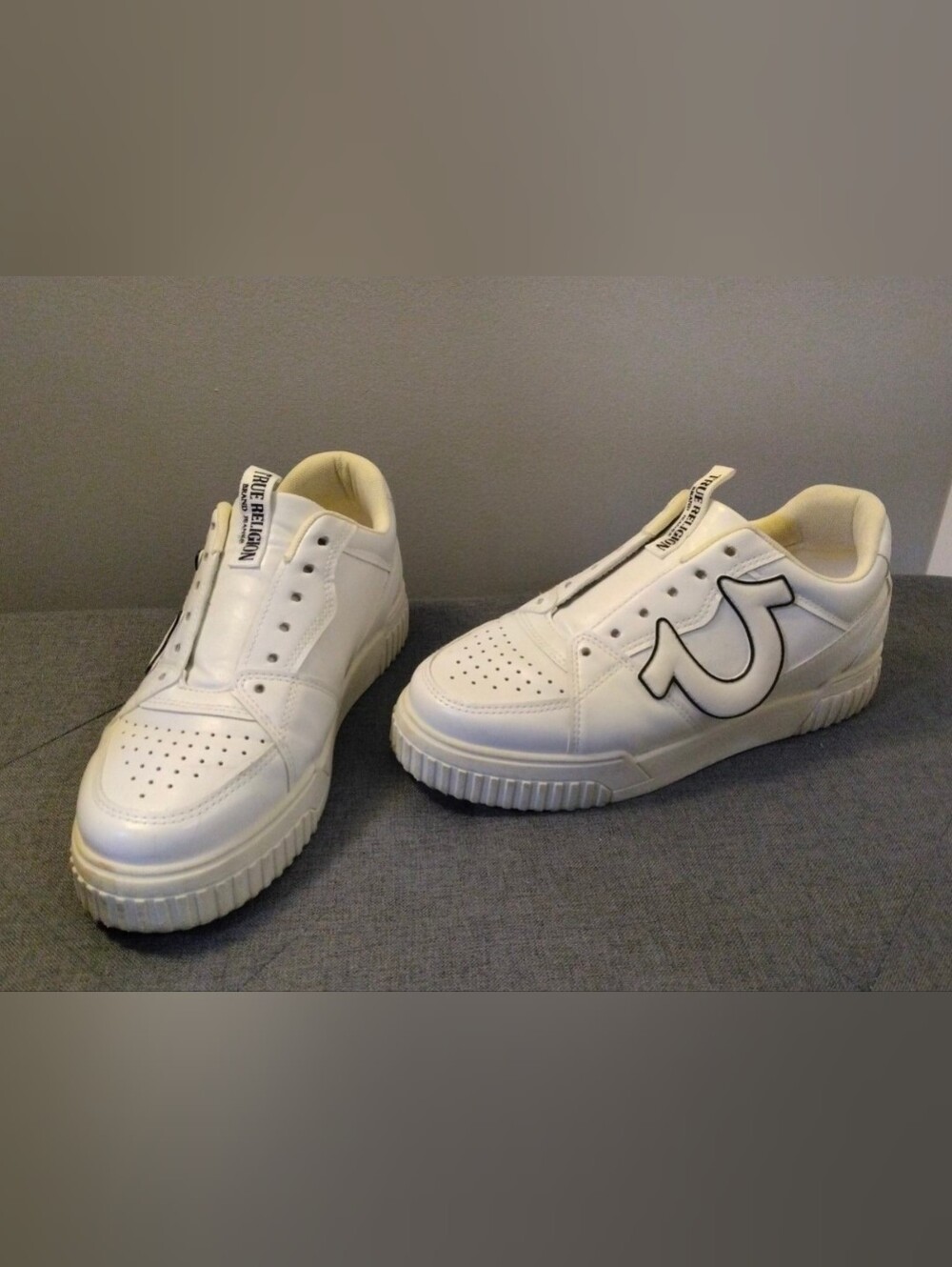 True Religion White Logo Sneakers M7